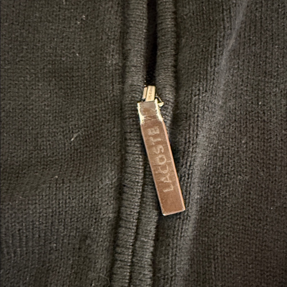 Lacoste Men's Black Zip-Up Sweater - Picture 4 of 7